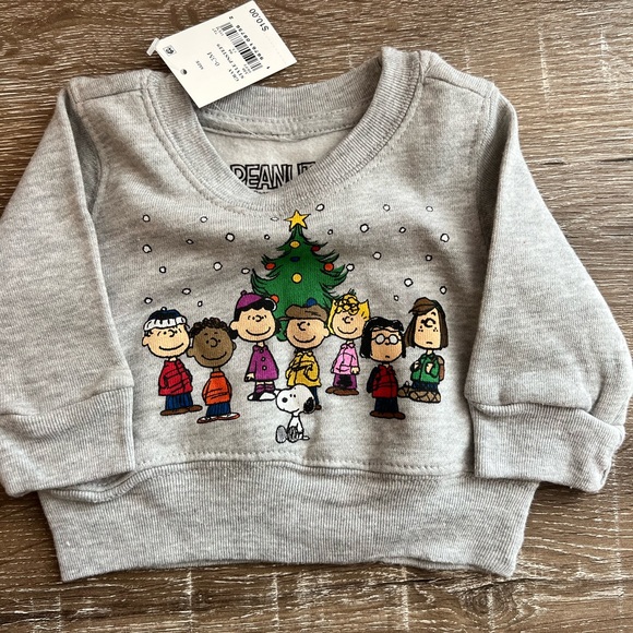 Peanuts/Mickey Mouse Christmas Sweatshirt Bundle Kids NWT - Picture 2 of 3